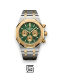 AP Royal Oak Chronograph WF0851 Half Gold Shine Green Dial - 41mm