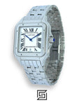 Cartier Santos 644329 Quartz White Roman Dial – Stainless Steel 42mm