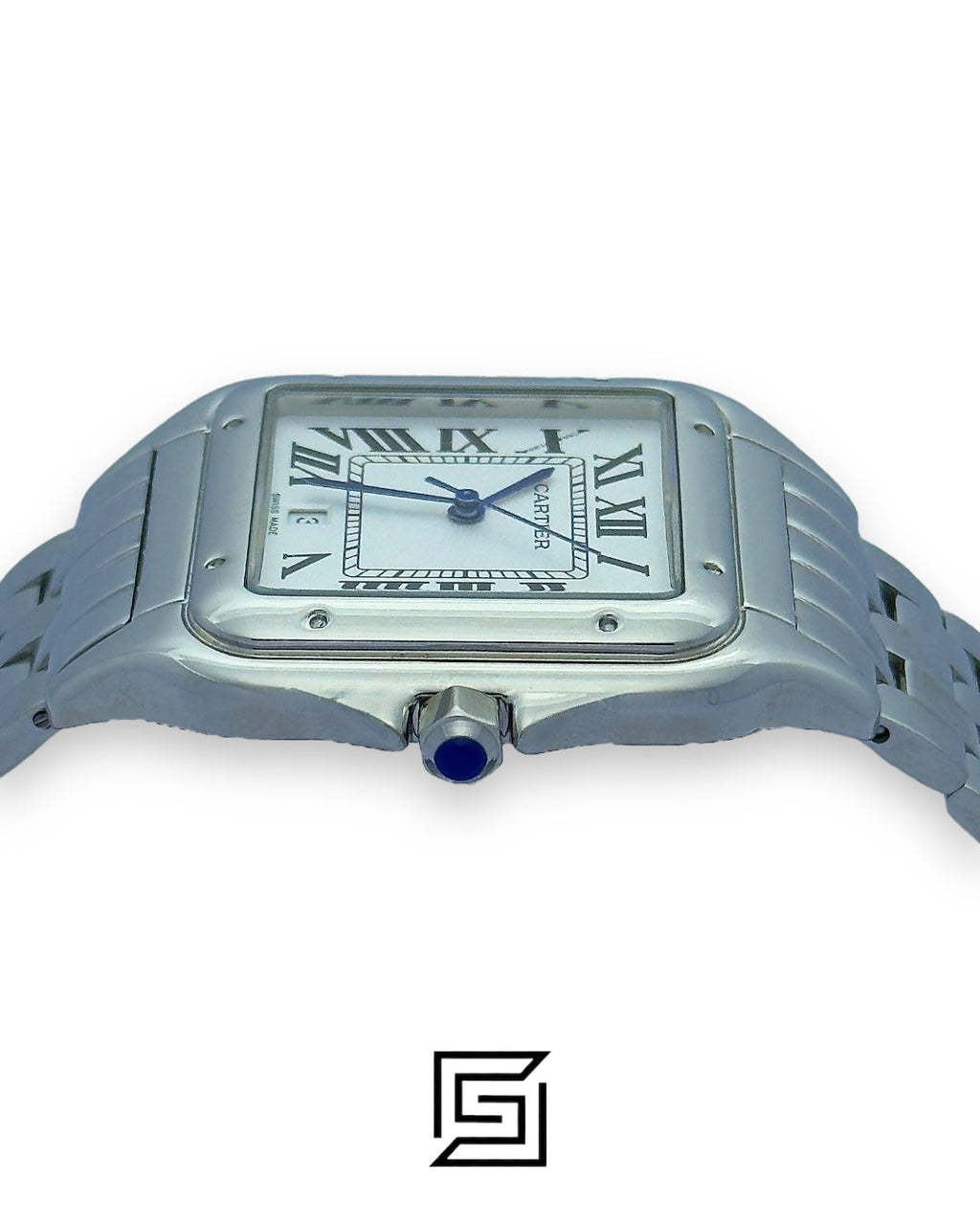 Cartier Santos 644329 Quartz White Roman Dial – Stainless Steel 42mm
