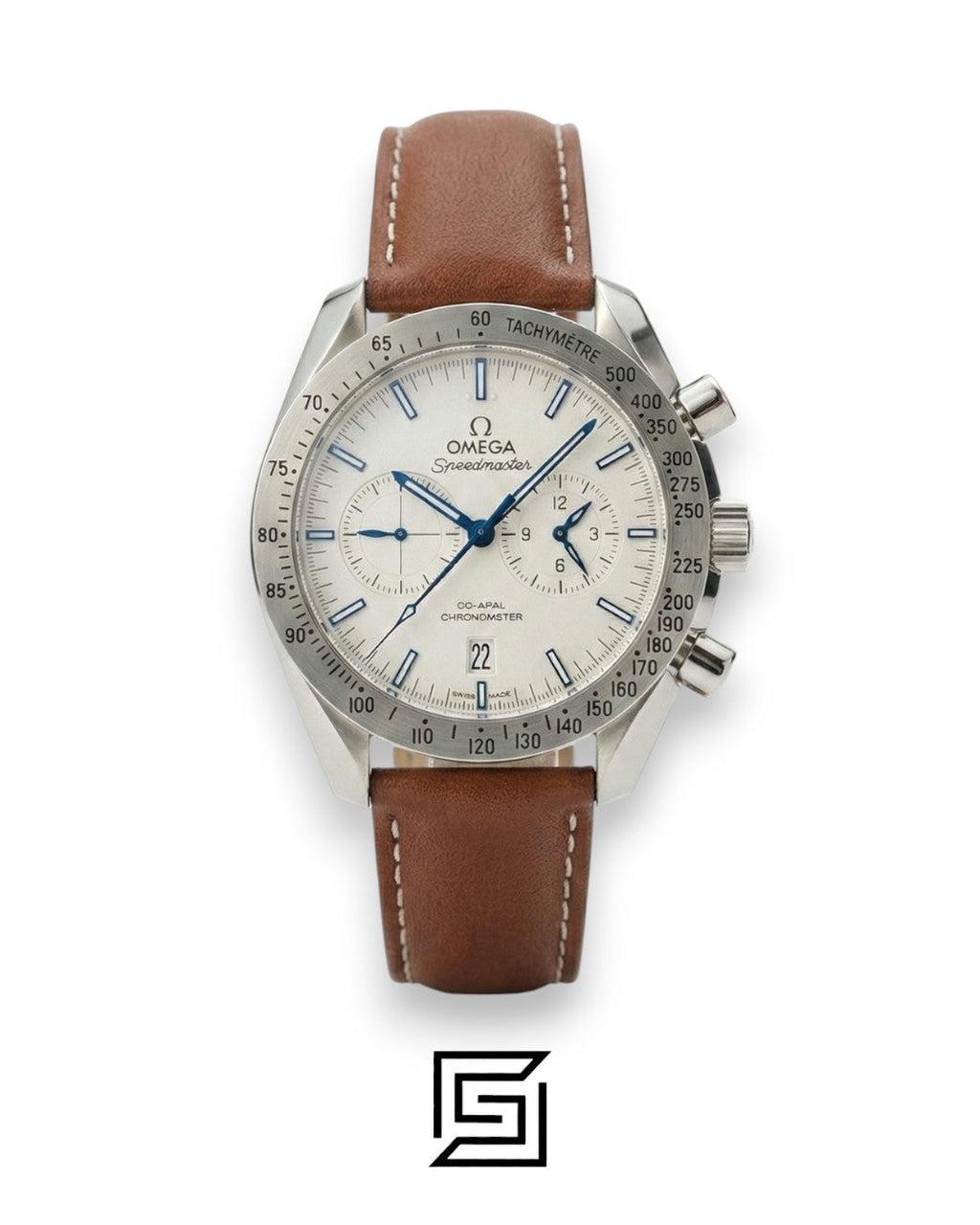 Omega Speedmaster Co-Axial Chronograph – White Dial & Brown Leather
