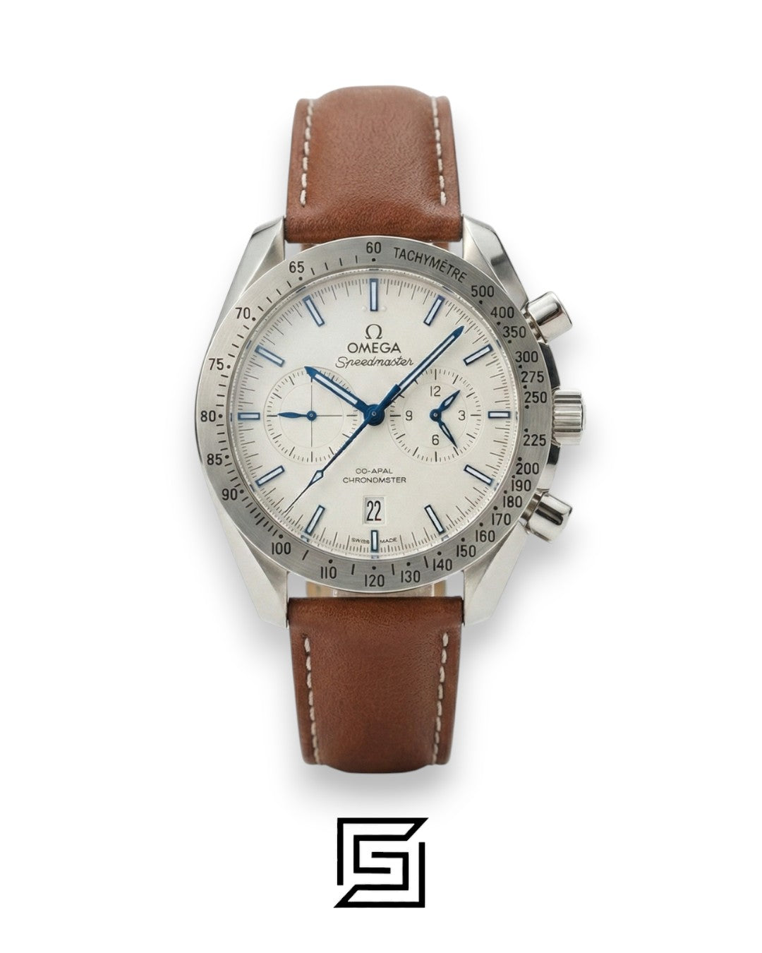 Omega Speedmaster Co-Axial Chronograph – White Dial & Brown Leather