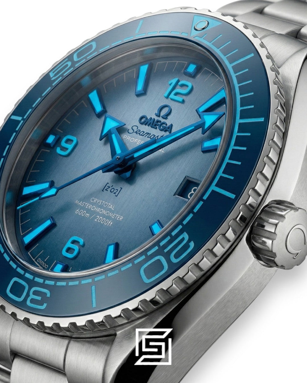 Omega Seamaster Planet Ocean Arctic Blue Edition – Automatic Diver’s 600M Steel Watch