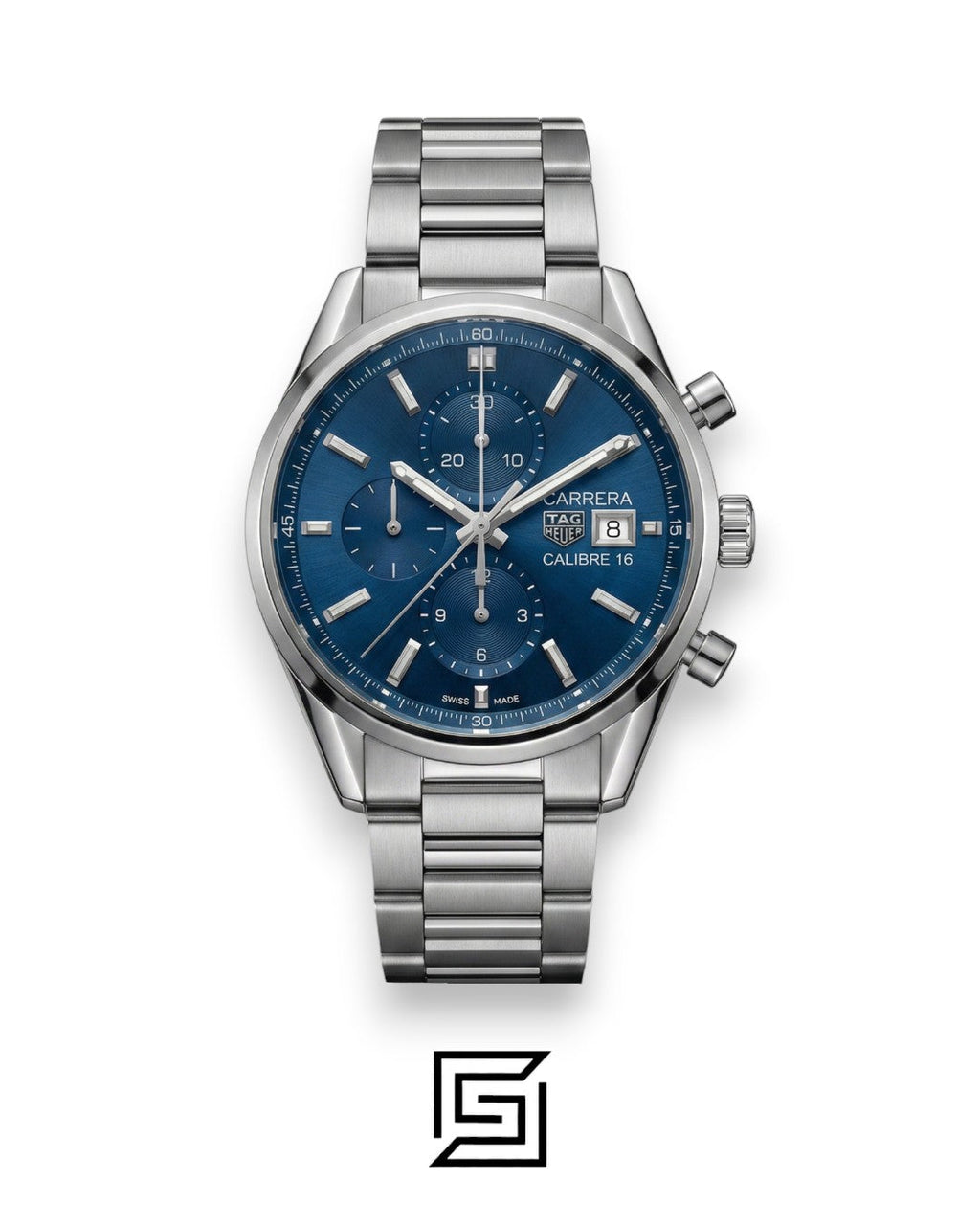 TAG Heuer Carrera Calibre 16 Blue Dial Chronograph Stainless Steel Men’s Watch