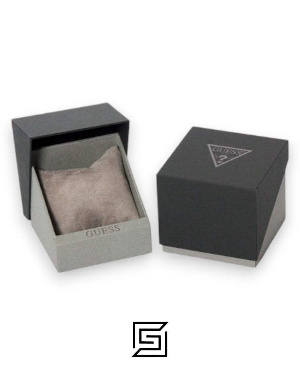 GUESS MEN BLACK Tone Analog Band Color BLACK WATCHG W0583G1