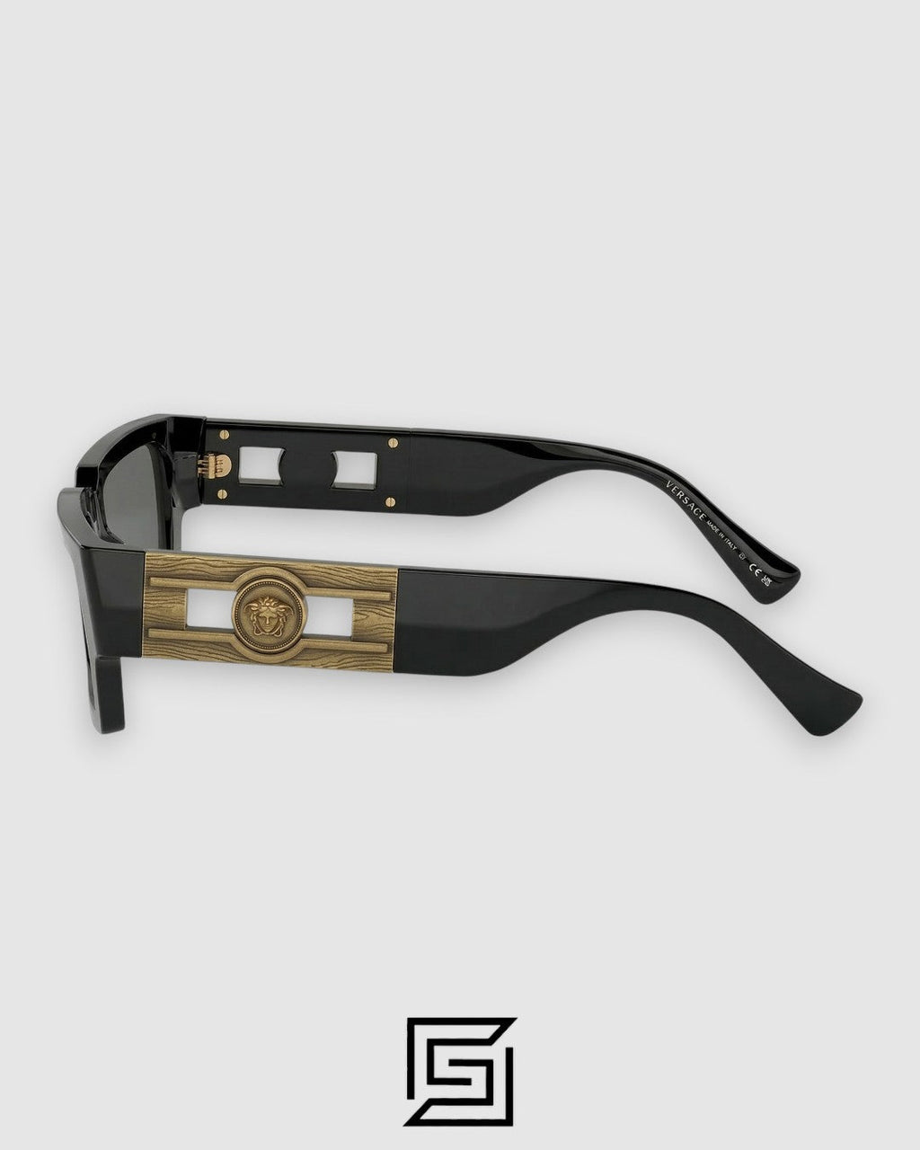 Versace VE4459 Black Frame with Dark Grey Lenses