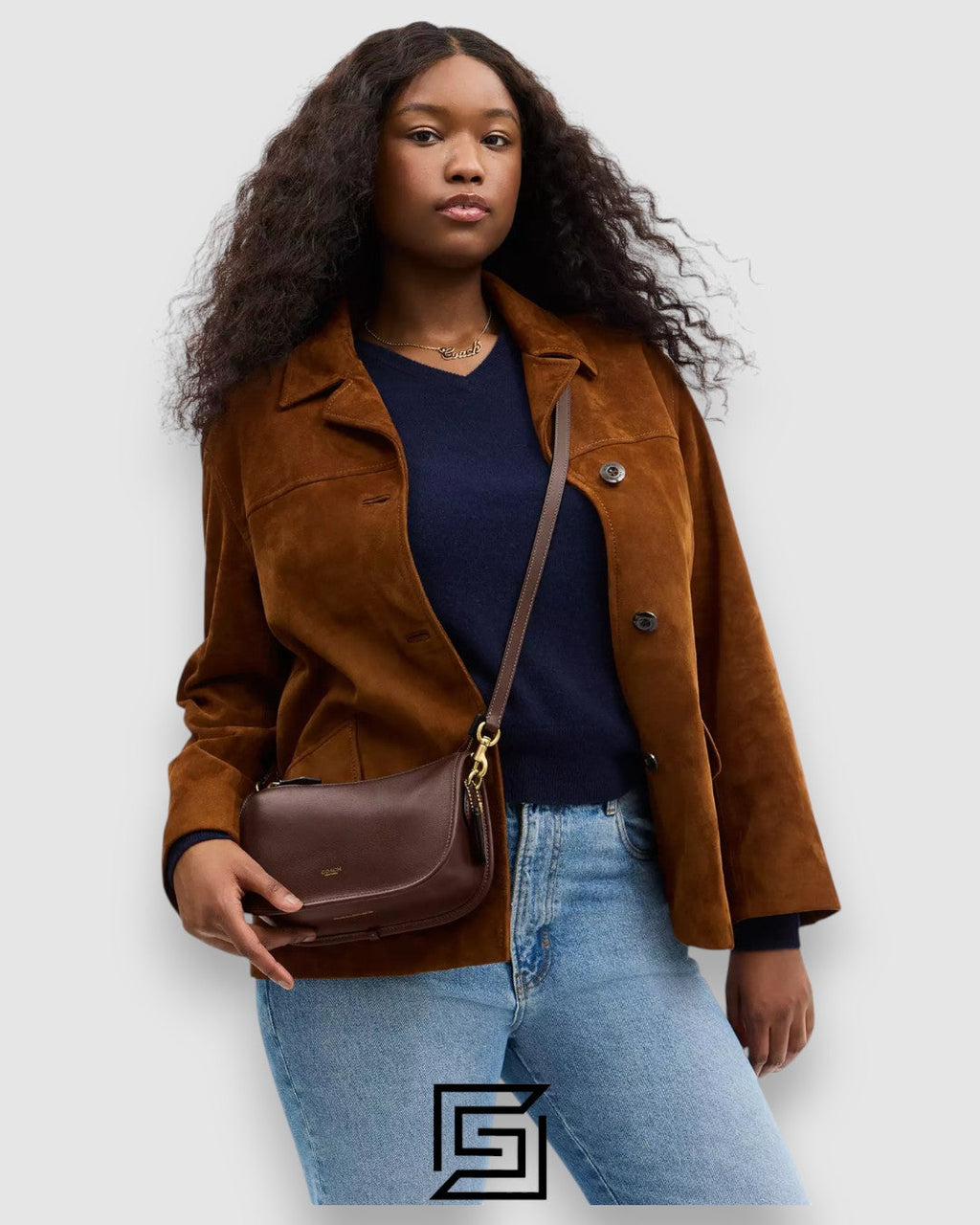 Coach Waverly Bag in Natural Grain Leather Brown – CCC36