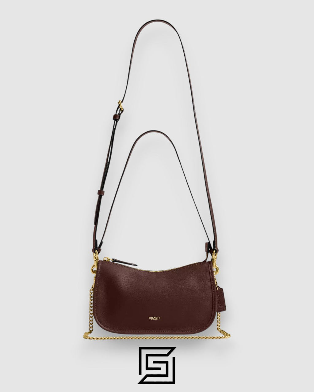 Coach Waverly Bag in Natural Grain Leather Brown – CCC36